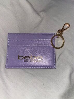 Bebe Metallic Card Holder NWOT